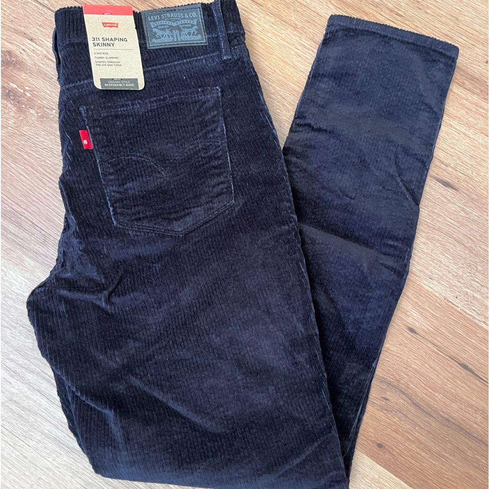 Levi’s 311 black corduroys, 31 x 30, NWT